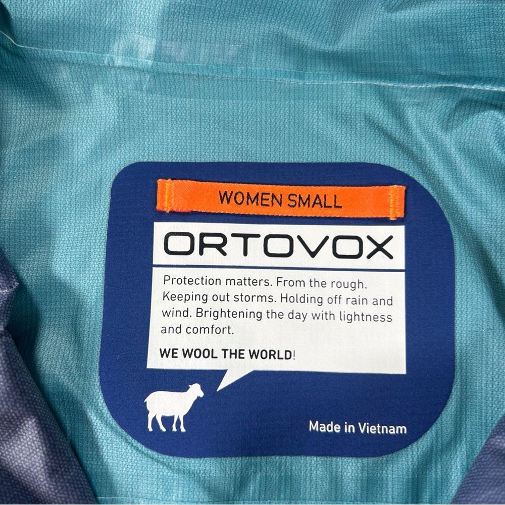 Ortovox 3L Ortler Jacket Women’s Small Merino Inside Teal And Blue - Picture 4 of 9